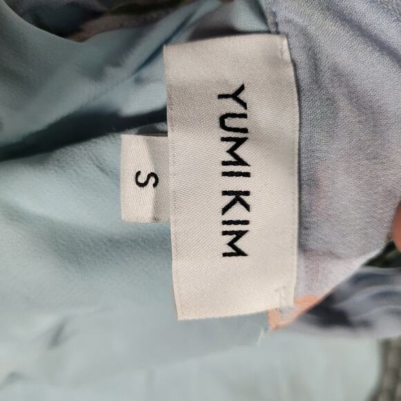 Yumi Kim Heart's Delight Blue Floral Print Kiss Me Dress Sleeveless Size Small - Picture 6 of 6